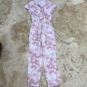 Abercrombie kids girls tie dye jumpsuit 9 10